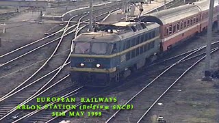 European Railways in the 1990s Arlon Station (Belgium SNCB) on 30th May 1999