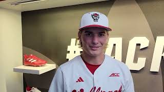 Dom Fritton speaks to media after Pack9's dramatic 6-5 win over North Carolina A&T