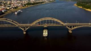 РЫБИНСК  прекрасные НАБЕРЕЖНЫЕ и центр города в 4К   RYBINSK a beautiful russian town 4K droneshots