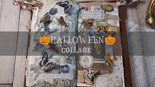 🎃HALLOWEEN 🎃collage art🎃〖コラージュ作業動画〗… ◇no talking◇asmr◇journal with me ◇