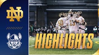 Irish Dominate in Season Opener | Highlights vs Cleveland St | Notre Dame Men's Lacrosse