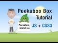 Peekaboo Box Tutorial Scroll Bottom JavaScript CSS3 transition HTML5 Animation