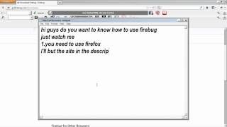 how to download and use firebug