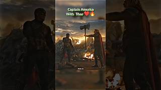 Captain America With Thor🔥|| Thor Edit || #shorts #thor #captainamerica #avengers #marvel