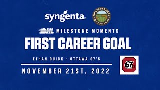 OHL Milestones | Ethan Quick | First Career Goal