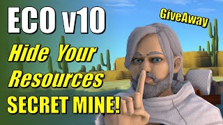 ECO v10 - How to Make a COMPLETELY Hidden Mine | GiveAway | What's New