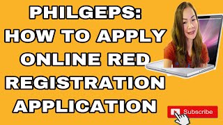 HOW TO APPLY ONLINE RED REGISTRATION APPLICATION IN PHILGEPS//RachelOntv