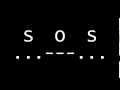 SOS Morse Code Emergency Distress Signal