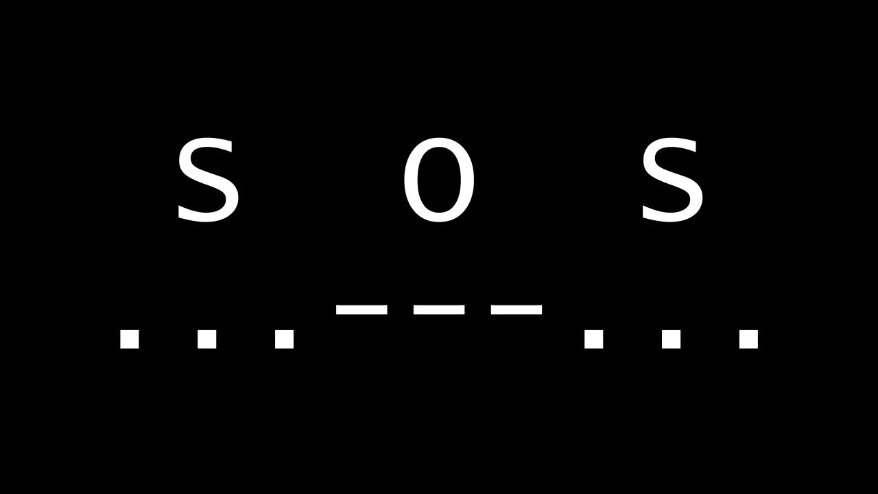 Sos Morse Code Emergency Distress Signal Youtube