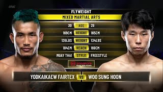 Yodkaikaew Fairtex vs. Woo Sung Hoon | ONE Championship Full Fight