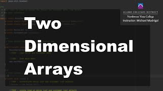 Java 2 Online, [8.04] Two Dimensional Arrays