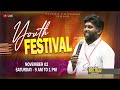 🔴 live youth festival 2024🎉 bro. raju bangalore🎤 rescue mission🚀 ipa church kinathukadavu