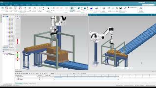 Robot palletizer with Tecnomatix Process Simulate