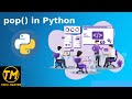 List methods in python | pop() | pop function in python | deleting element from list python | pop
