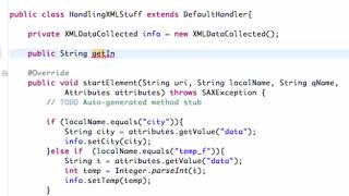 Android Application Development Tutorial 159 Finishing XML parser