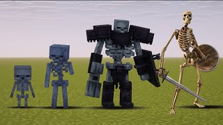Minecraft Skeleton Evolution - Skeleton banging shield meme ?