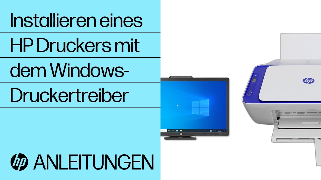 Einrichtung Des HP Druckers (integrierter Windows-Treiber) | HP® Support