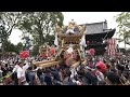 【4k】播州の秋祭り 魚吹八幡神社 津市場北 宮入 4番 本宮 2022年10月22日