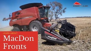 Key differences in the MacDon header fronts