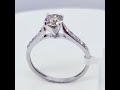 $3500 14k fancy brown diamond si 0.5ct side diamonds 0.17ct ring