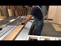 Sliding table saw superiority: Straight line cutting into parallel ripping.