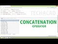 Oracle Tutorial - Concatenation Operator | CONCAT Function