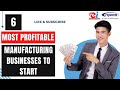 6 Most Profitable Manufacturing Businesses to Start