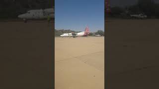 Fokker 50 parking at Dire Dawa Int'l Airport