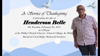 THE FUNERAL SERVICE OF HENDERSON BELLE