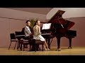 Blue Danube Fantasy piano duet performance at the University of Hawaii at Manoa