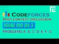 Codeforces Round 909 | Video Solutions - A to G | by Ankit Ghildiyal | TLE Eliminators