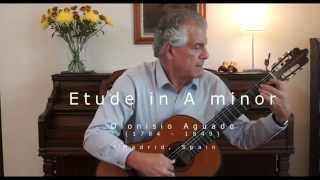 Study in A minor by Aguado  Short video. Francisco Burgos, guitarist