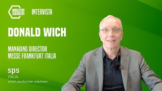 SPS ITALIA 2023: intervista a Donald Wich, MD Messe Frankfurt Italia