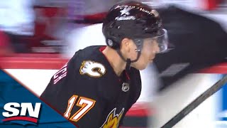 Flames' Yegor Sharangovich Tucks Backhand Top Shelf For Short-Handed Revenge Goal