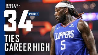 Montrezl Harrell Ties Career High 34 Points vs. Pelicans | LA Clippers