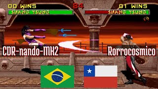 FT5 @mk2: CDR-nando-MK2 (BR) vs Rorrocosmico (CL) [Mortal Kombat 2 Fightcade] May 3