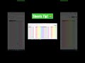 Rainbow Columns in Google Sheets?! 🏳️‍🌈 [SHEETS TIPS! 💻 ] #shortsfeed