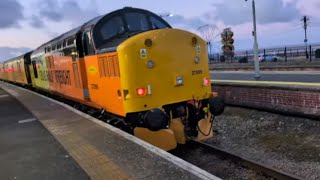 Live at Cleethorpes Station with Class 37s from Colas