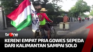 Demi Hadiri Muktamar Muhammadiyah Empat Pria Rela Gowes dari Kapuas hingga Solo | Nusantara Terkini