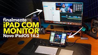 MELHORES FUNÇÕES DO IPADOS 16.2 - suporte a MONITOR WIDE / Trabalhando no iPad