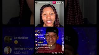 @treyfromnextdoor goes live with tiahranelson 🔥🔥