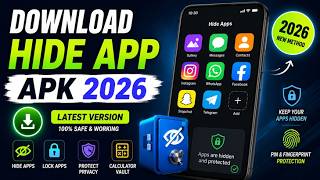 🔒 Нow to download hide app apk 2026 / Better than the calculator app game