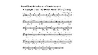 Daniel Moshe Dvir (Danny) - 1st Album- Song 25  נבט   רחל בלובשטיין