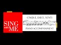 Cinque, dieci, venti - Accompaniment - Mozart