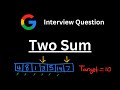 Two Sum - Leetcode 1 - Python - Hashmap