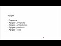 Apigee Introduction | API proxy | API policies | API products | API apps