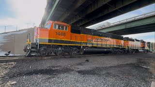 BNSF #1448 SD60M Lead’s R-PWR4503-02I Through The Diamond 2/2/2025.