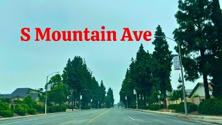 Drive along S Mountain Ave in Ontario, CA