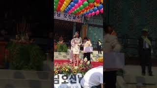 송가인 약천사 미스트롯 직캠 190512 (2/3)