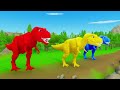2 Evil Dinosaurs vs Brachiosaurus - Dinos Friends Rescue  Jurassic World Fights Cartoons 2024